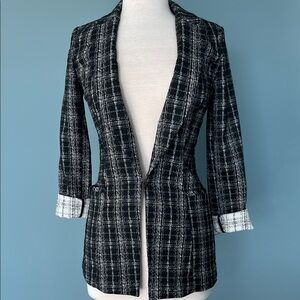 White House Black Market Plaid Blazer